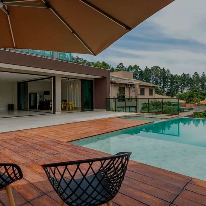 revestimento área de piscina